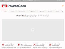 Tablet Screenshot of new.powercom.si